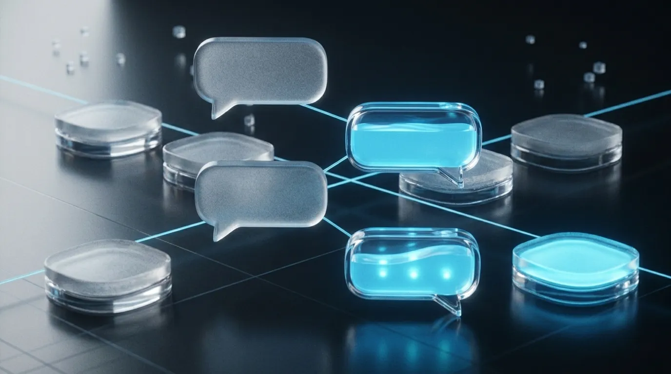 AI chatbot conversation with a streaming response, designed by Ciphers Lab