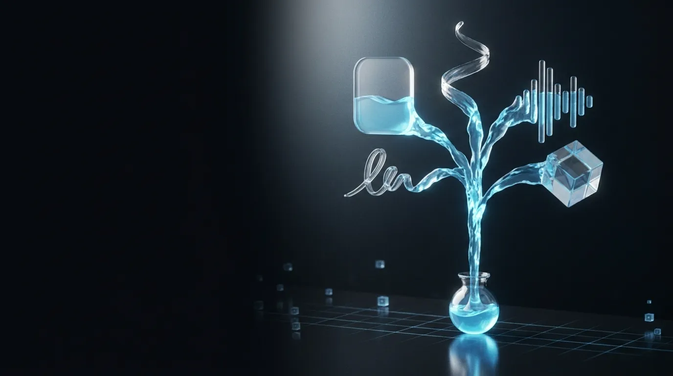 Generative AI creating different outputs from one model, visualised by Ciphers Lab