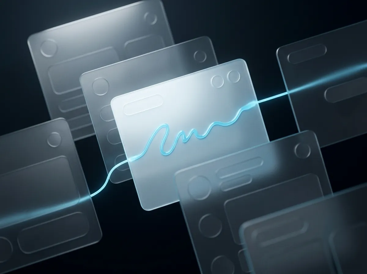 Layered interface design with a streaming AI response, by Ciphers Lab
