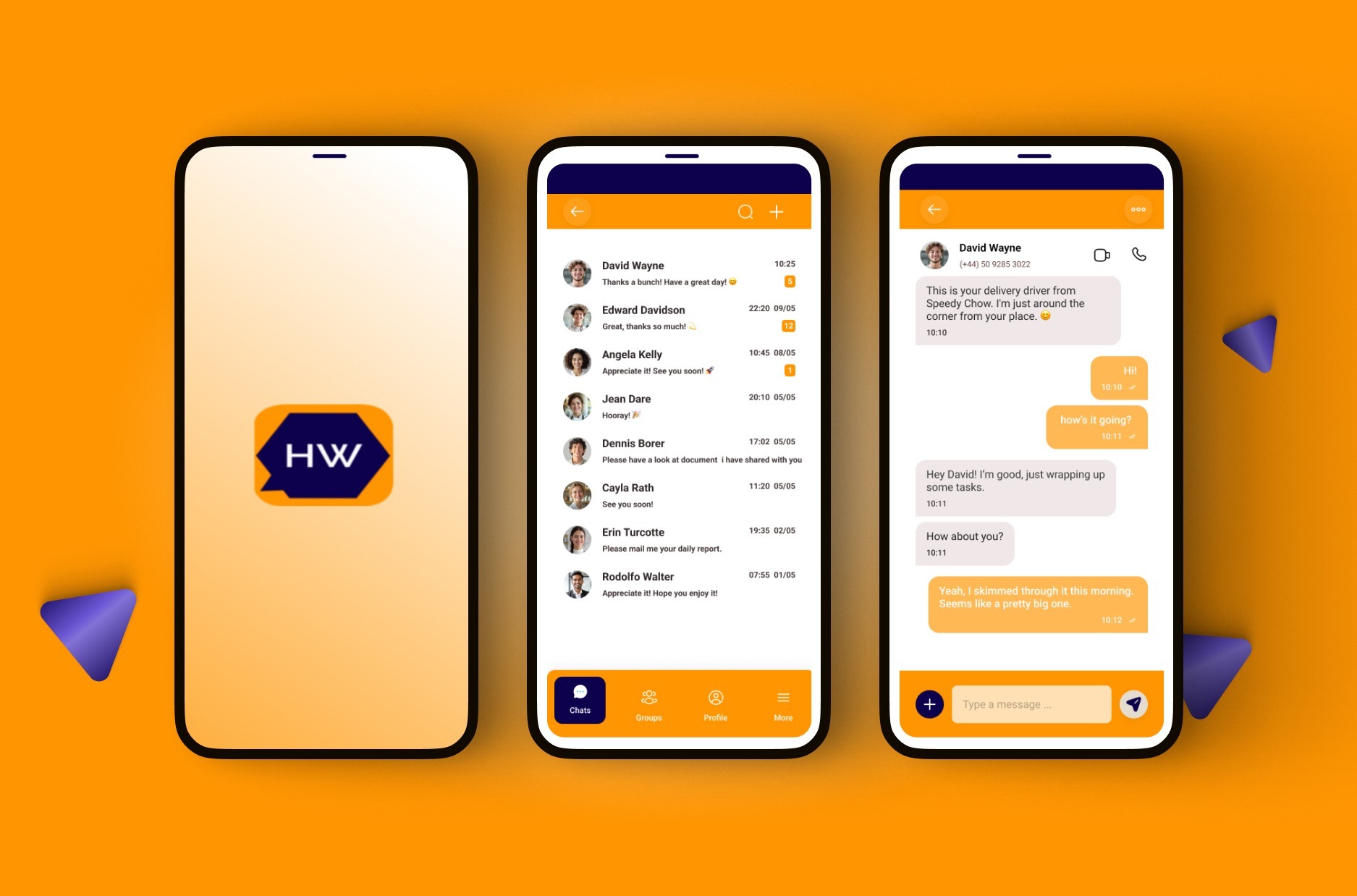 HiveWire — interface screens